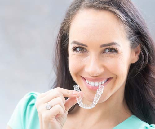 A patient who receives Invisalign treatment in Noblesville, IN